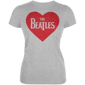 NWT Official Merchandise The Beatle Red Heart Classic Logo Juniors Style (XS)
